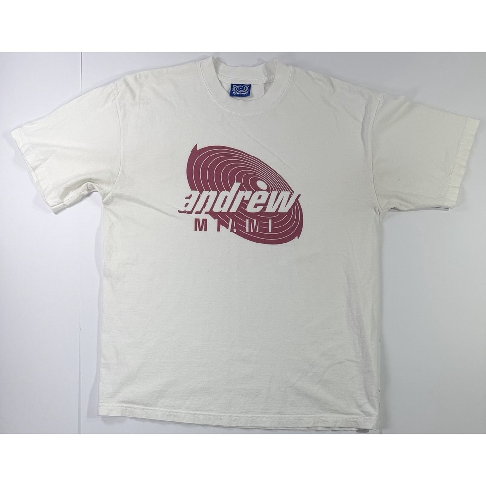 Andrew Miami Graphic T-Shirt Made USA Vintage Style Streetwear Mens L